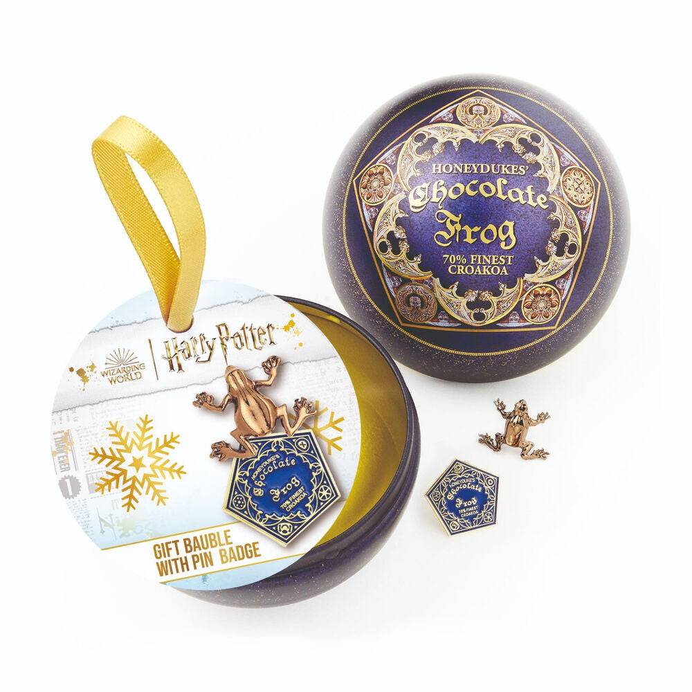 Pin Rana de Chocolate + Bola de Navidad Harry Potter Frikytopia