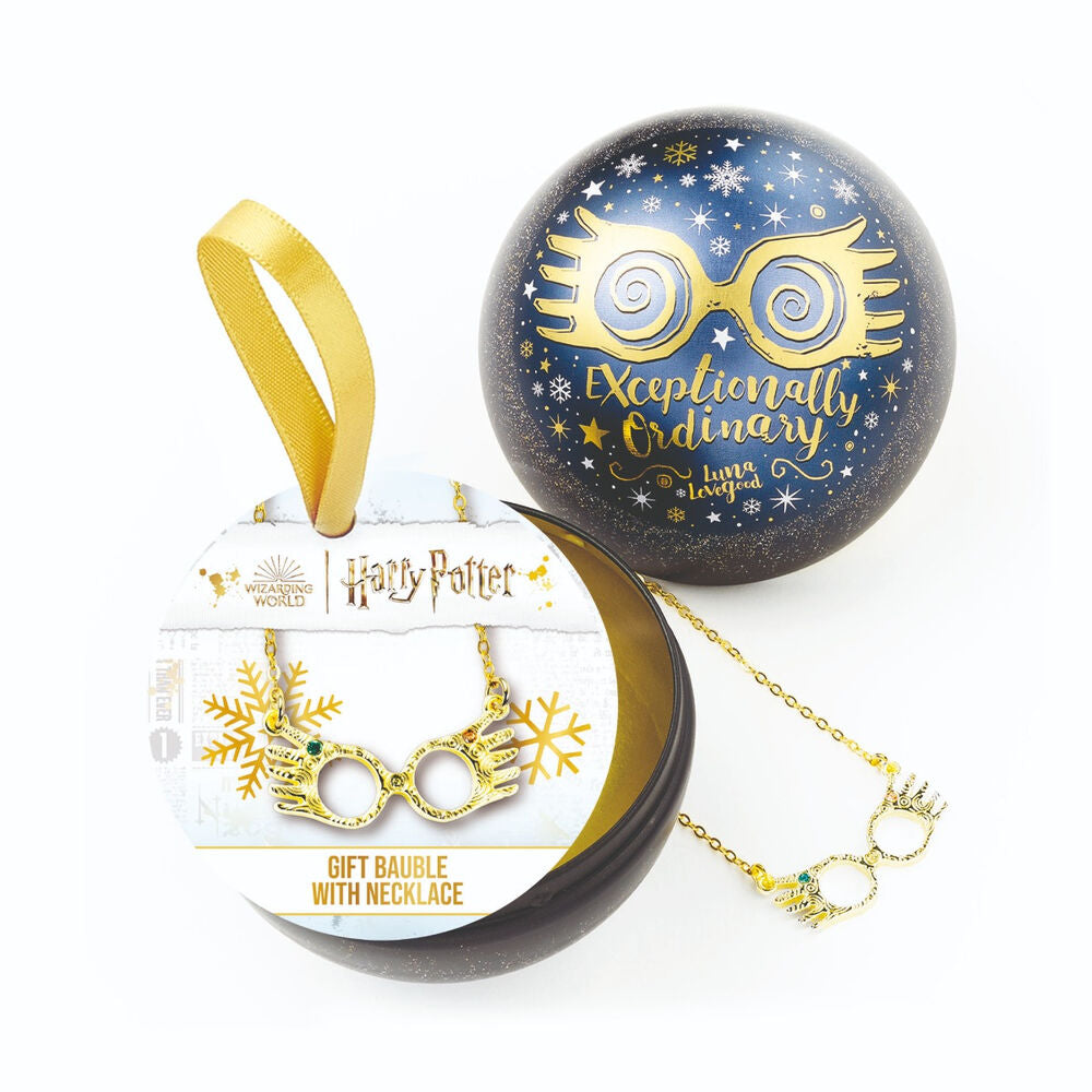 Colgante Gafas Luna Lovegood + Bola de Navidad Harry Potter Frikytopia