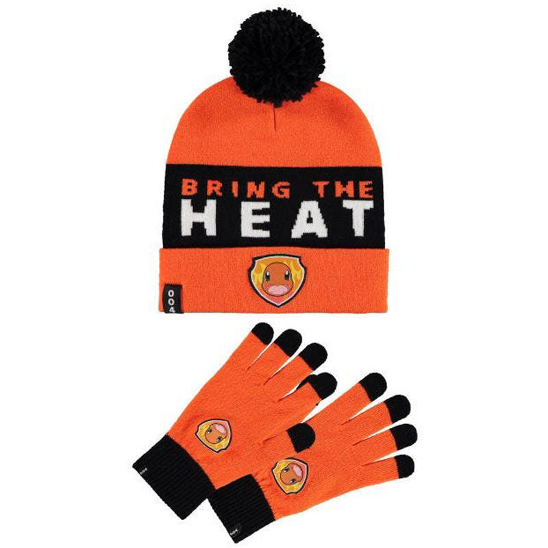 Set gorro y guantes Charmander Pokemon Frikytopia