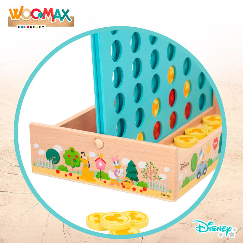 Juego Cuatro en Raya Madera Disney