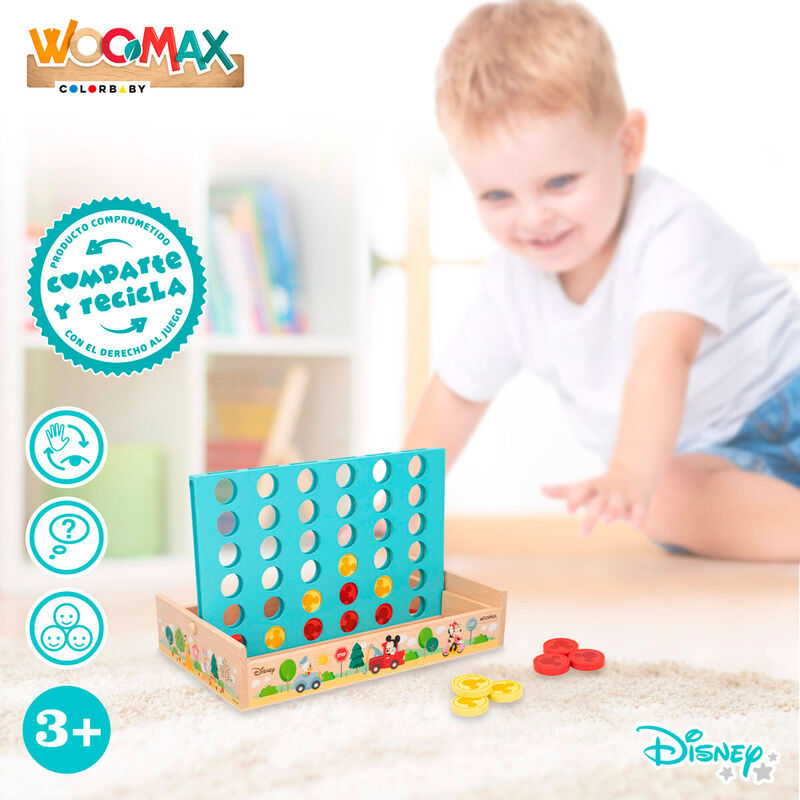 Juego Cuatro en Raya Madera Disney