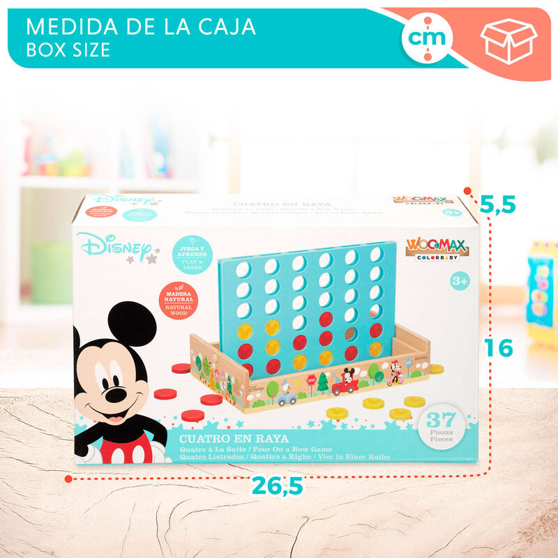 Juego Cuatro en Raya Madera Disney