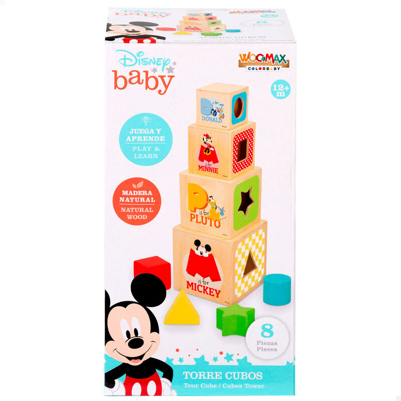 Torre cubos madera Disney Frikytopia