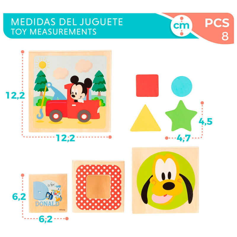 Torre Cubos Madera Disney