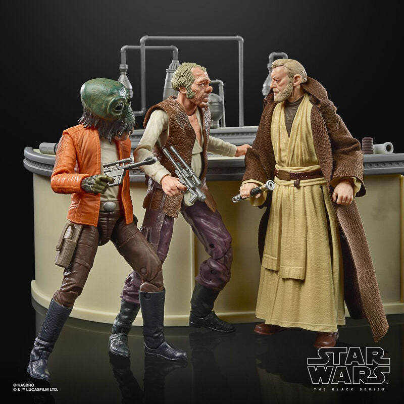 Set figuras The Power Of The Force Cantina Showdown Black Series Sta