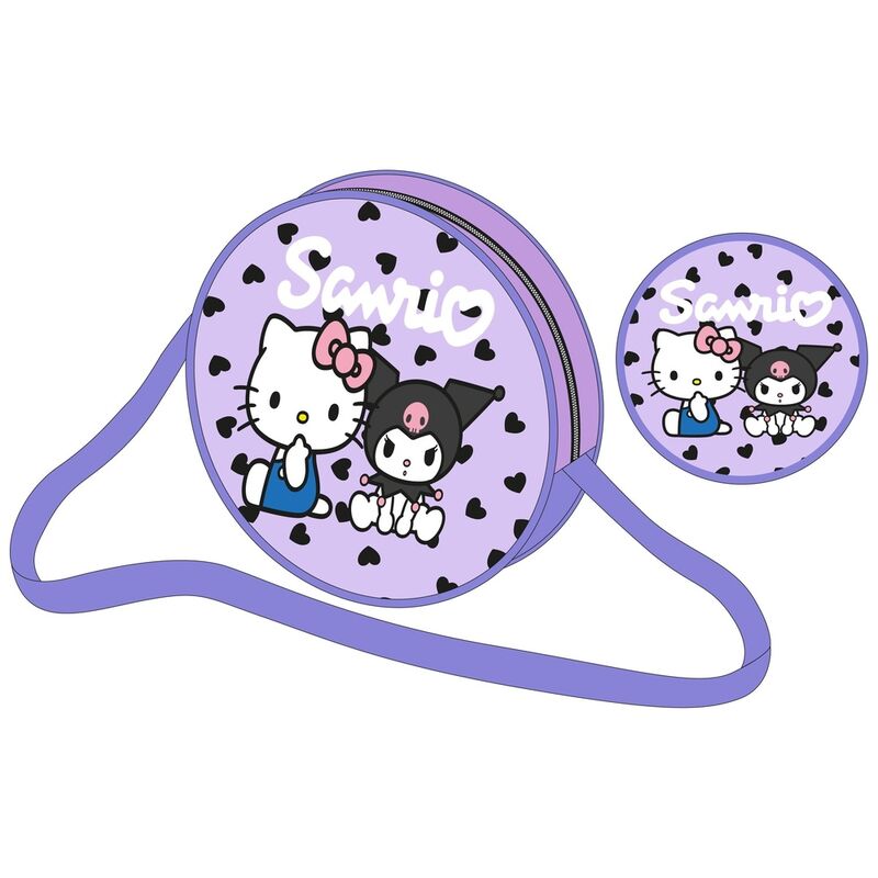 Bolso bandolera Kuromi & Hello Kitty Frikytopia
