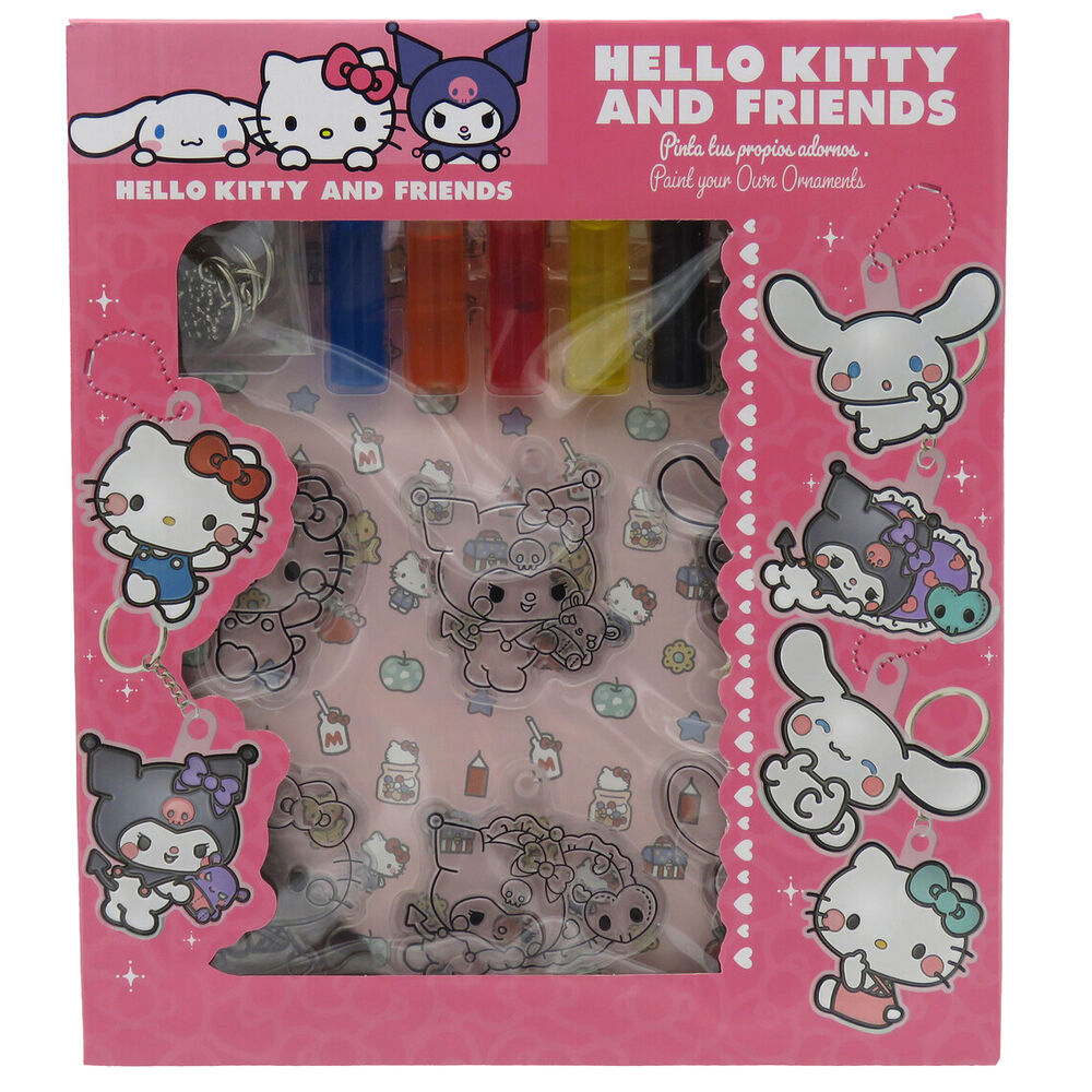 Set Colgadores para Pintar Hello Kitty And Friends