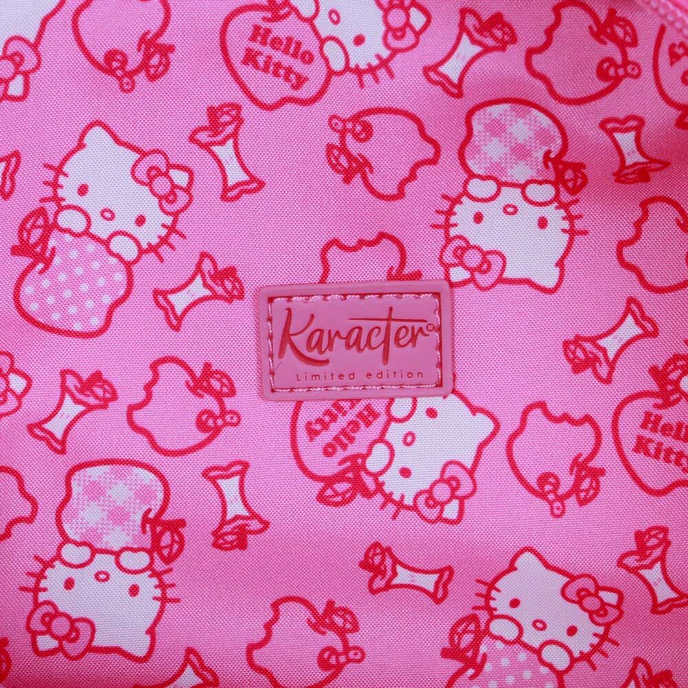 Monedero Peluche Fresa Hello Kitty