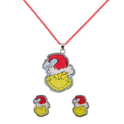 Set Colgante + Pendientes Navidad el Grinch