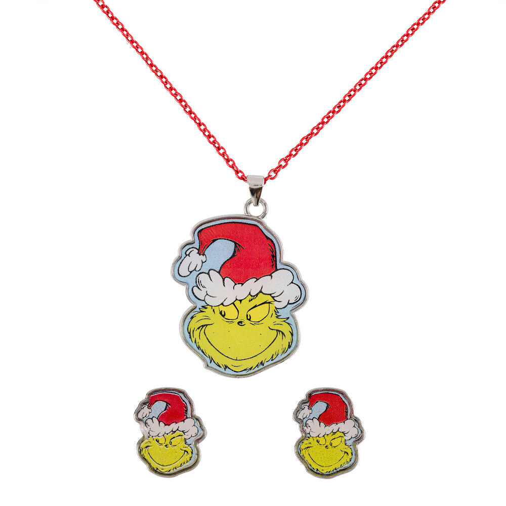 Set Colgante + pendientes Navidad El Grinch Frikytopia