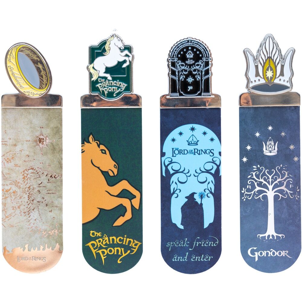 Set 4 marcapaginas El Señor de Los Anillos Frikytopia