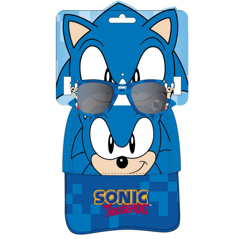 Set gorra + gafas sol Sonic The Hedgehog Frikytopia