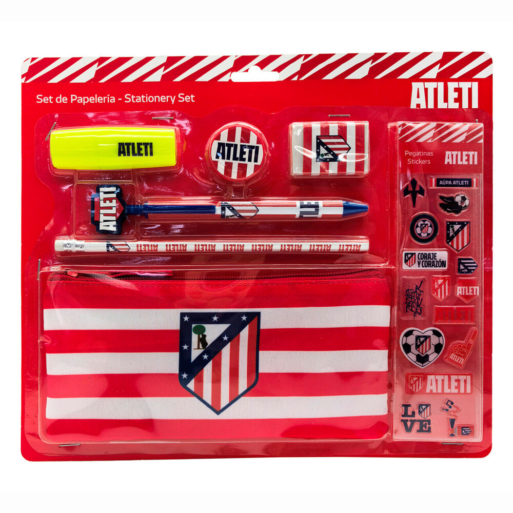 Set papeleria Atletico de Madrid Frikytopia