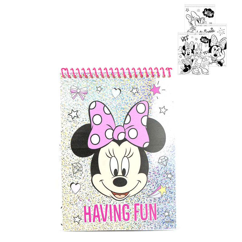 Set Papeleria Coloreable Minnie Disney