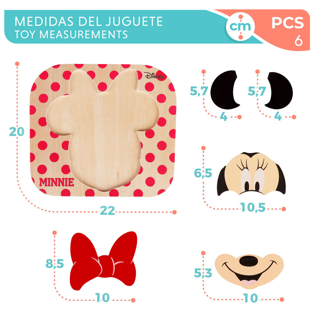 Puzzle Madera Minnie Disney