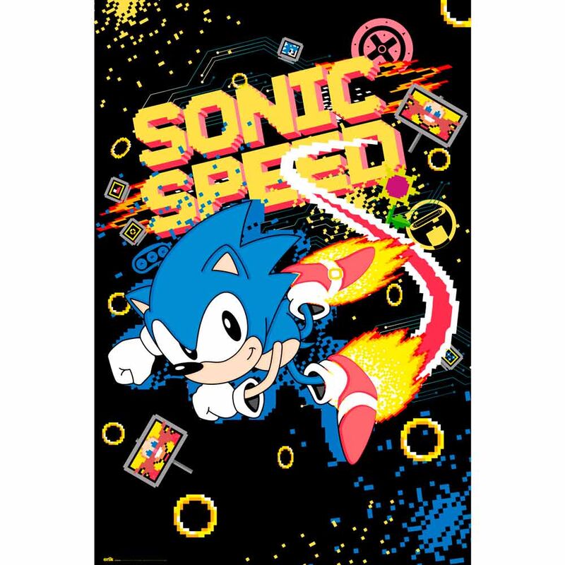 Poster Speed Sega Sonic the Hedgehog Frikytopia