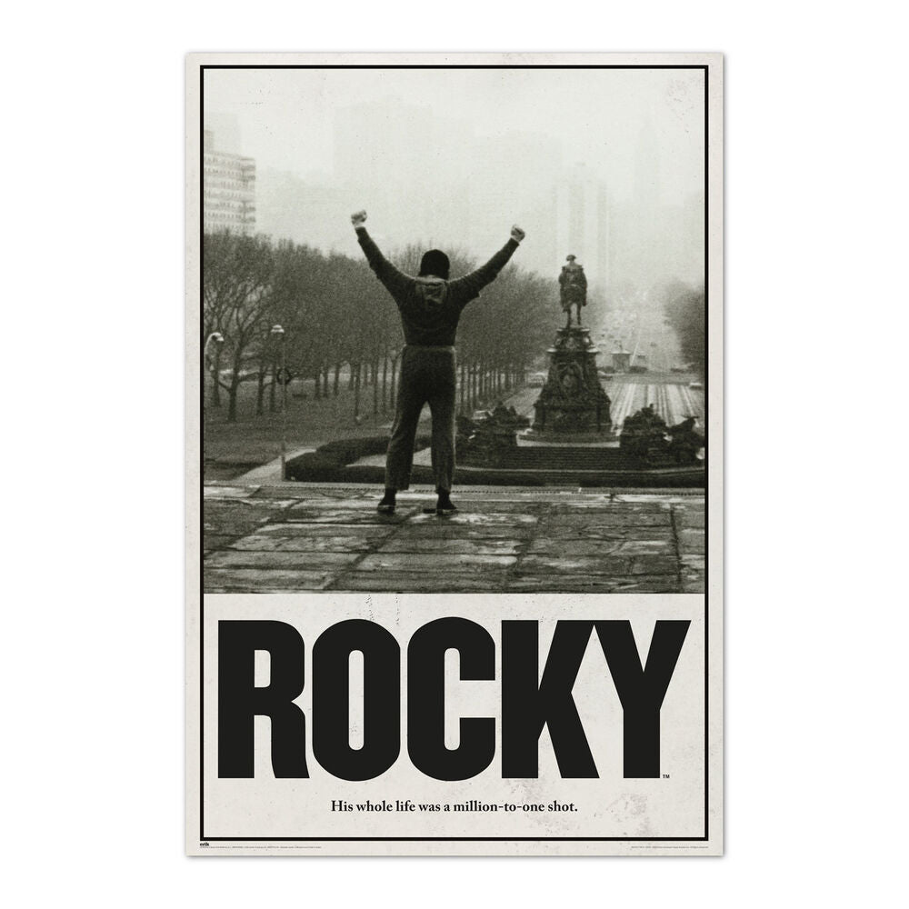 Poster Una Oportunidad Entre un Millon Rocky Balboa Frikytopia