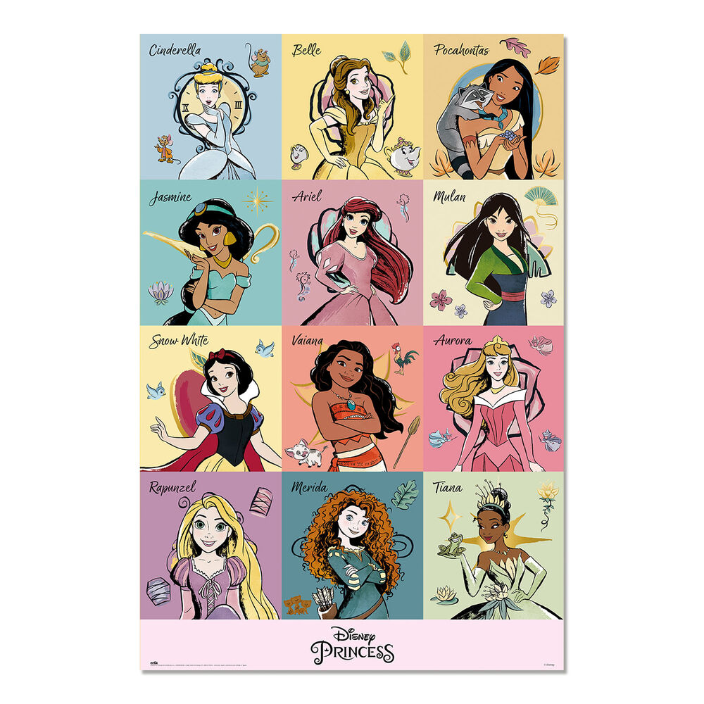 Poster Princesas Disney Frikytopia
