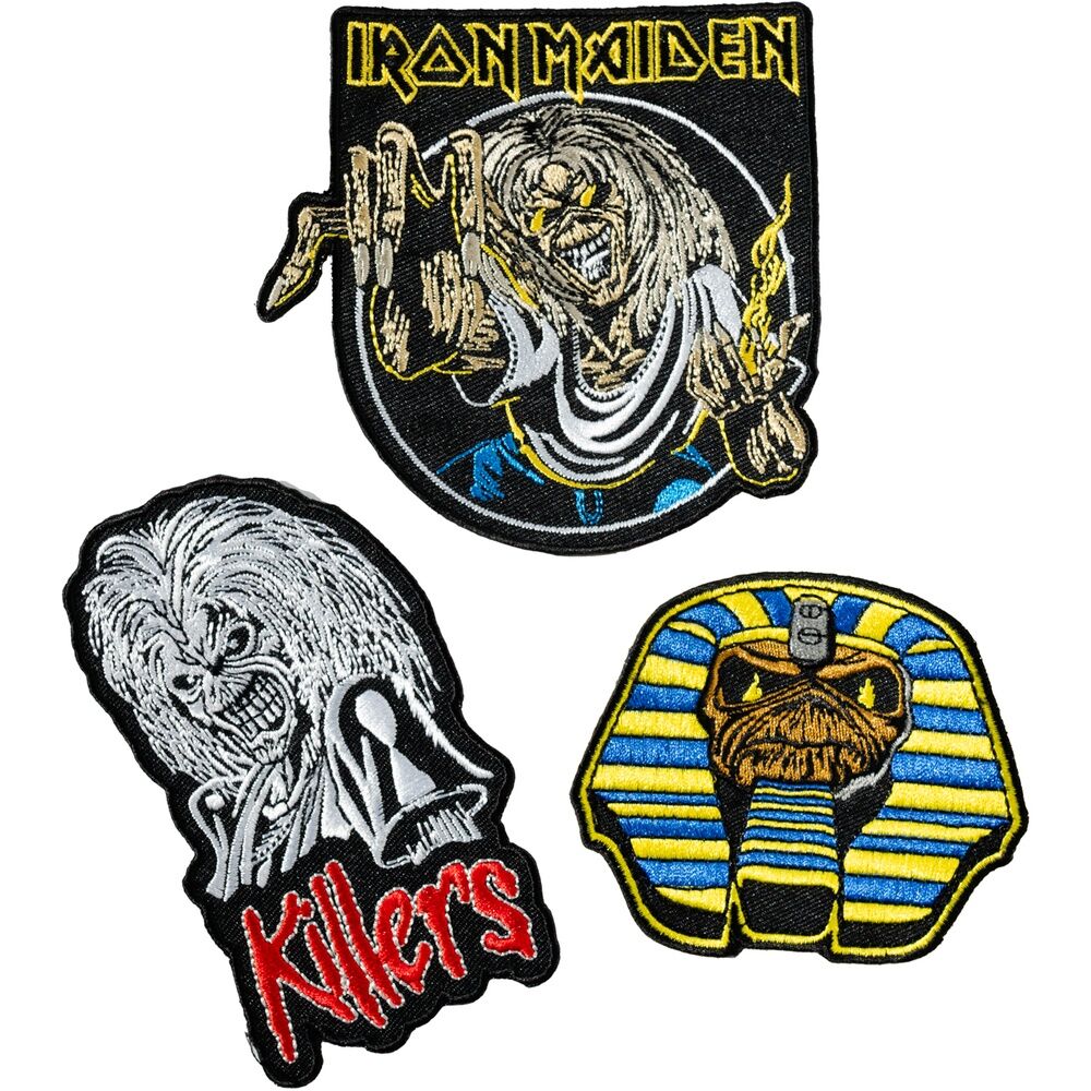 Set 3 parches Iron Maiden Frikytopia