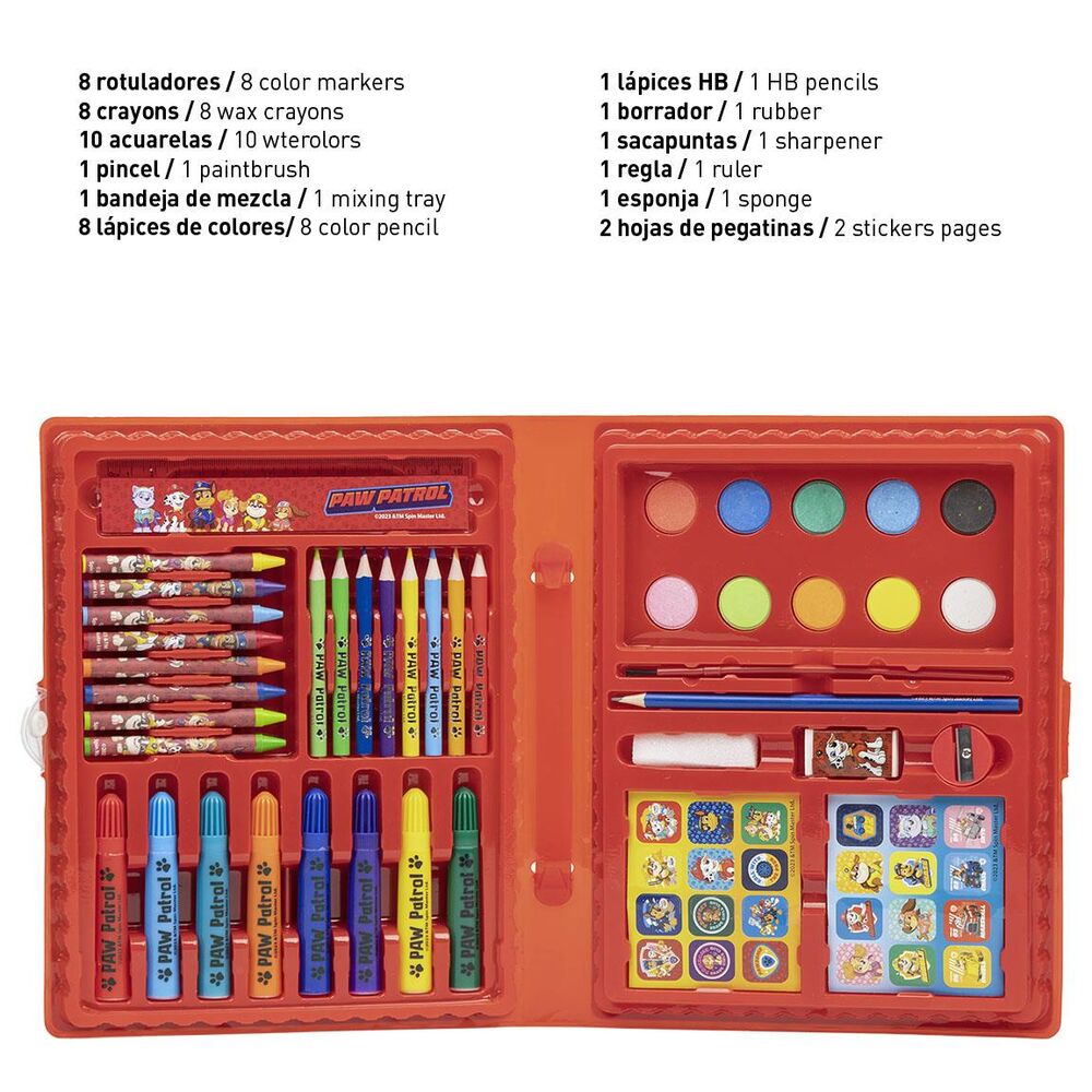 Set Papeleria Coloreable Patrulla Canina Paw Patrol