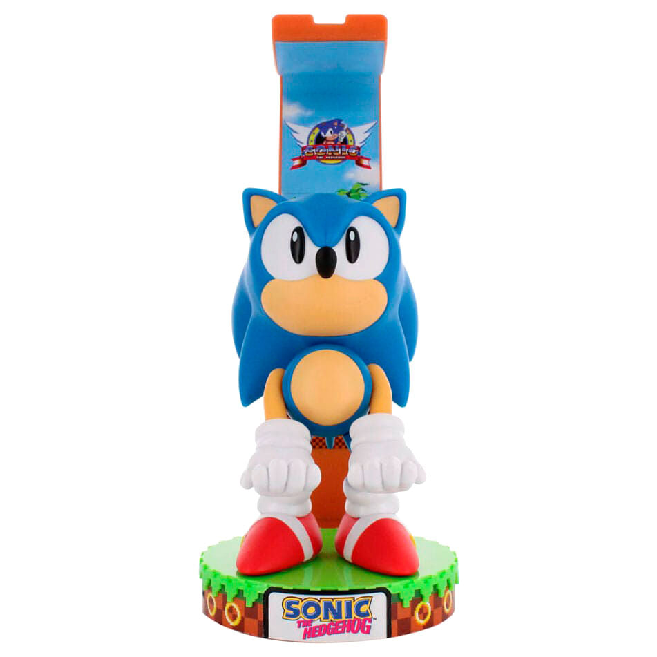 Cable Guy Deluxe Soporte Sujecion Figura Sonic The Hedgehog 20 cm