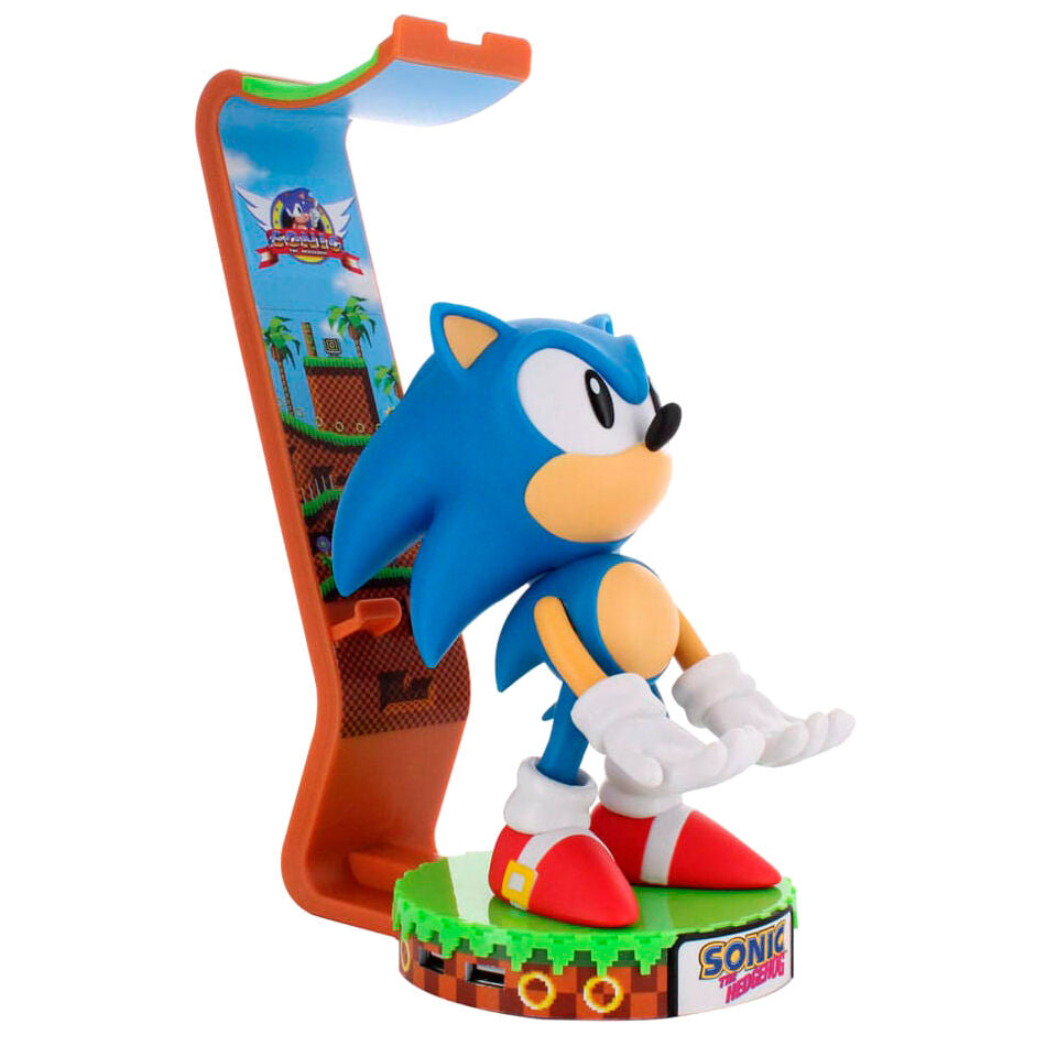 Cable Guy Deluxe Soporte Sujecion Figura Sonic The Hedgehog 20 cm