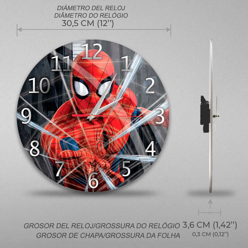 Reloj Pared Spiderman Marvel