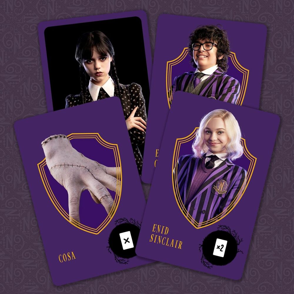 Juego de Cartas Criaturas y Excluidos Miercoles Wednesday Español