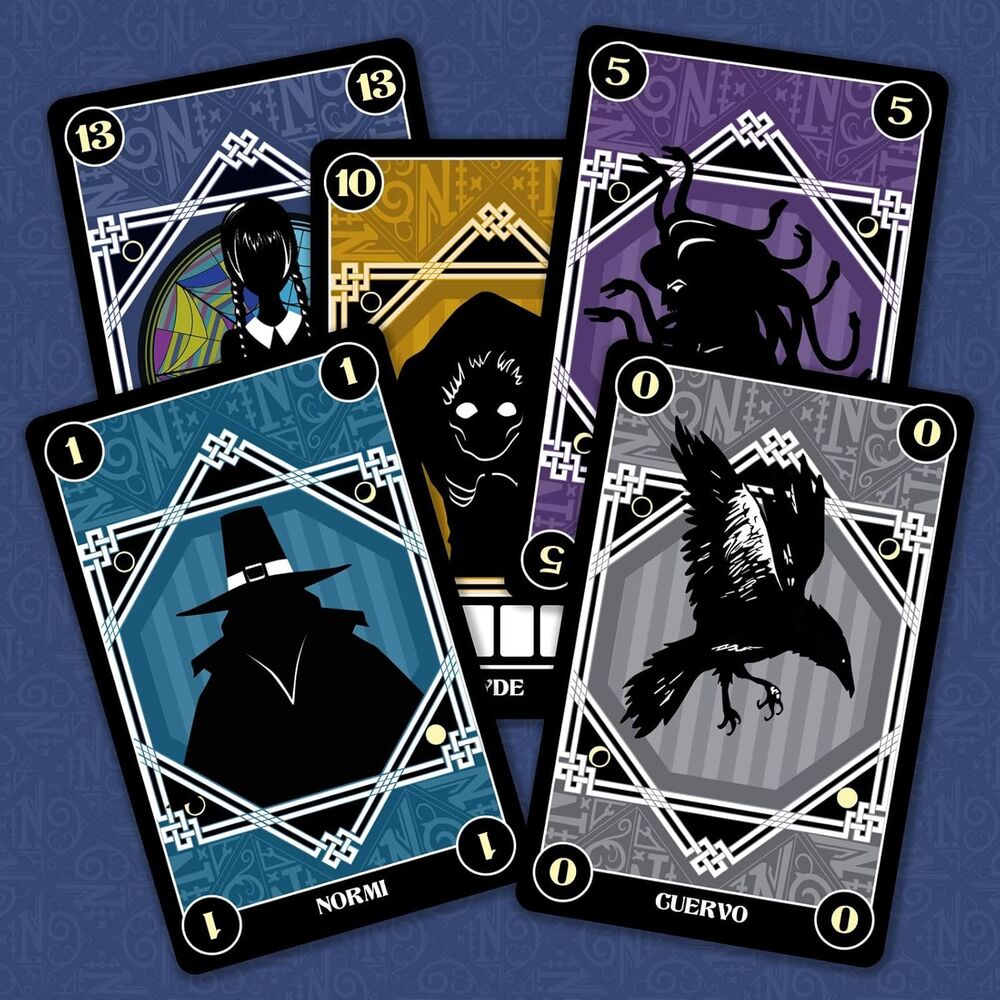 Juego de Cartas Criaturas y Excluidos Miercoles Wednesday Español