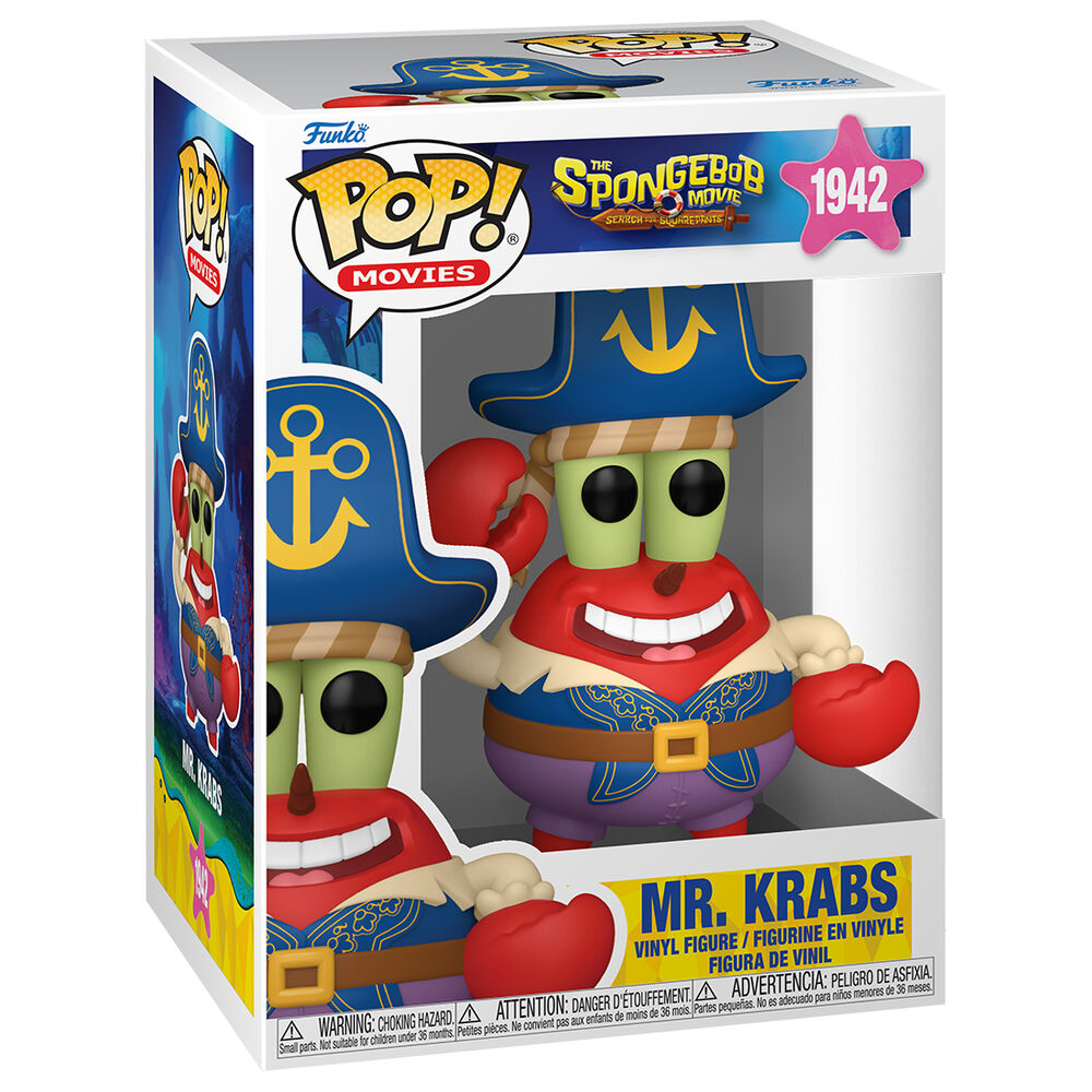 Figura POP Bob Esponja una Nueva Aventura Pirata Mr. Krabs
