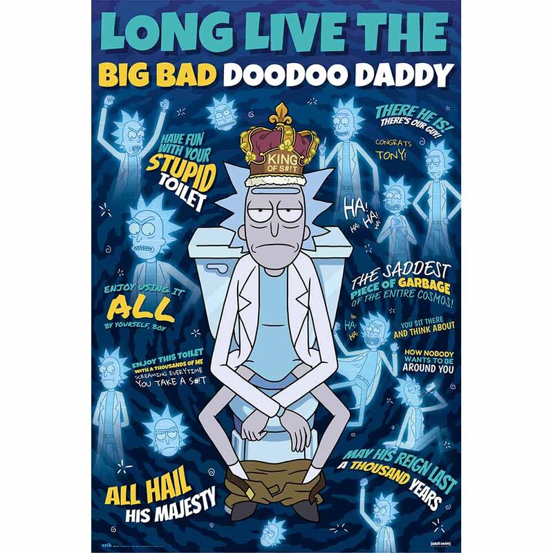 Poster Doodoo Daddy Rick & Morty Frikytopia