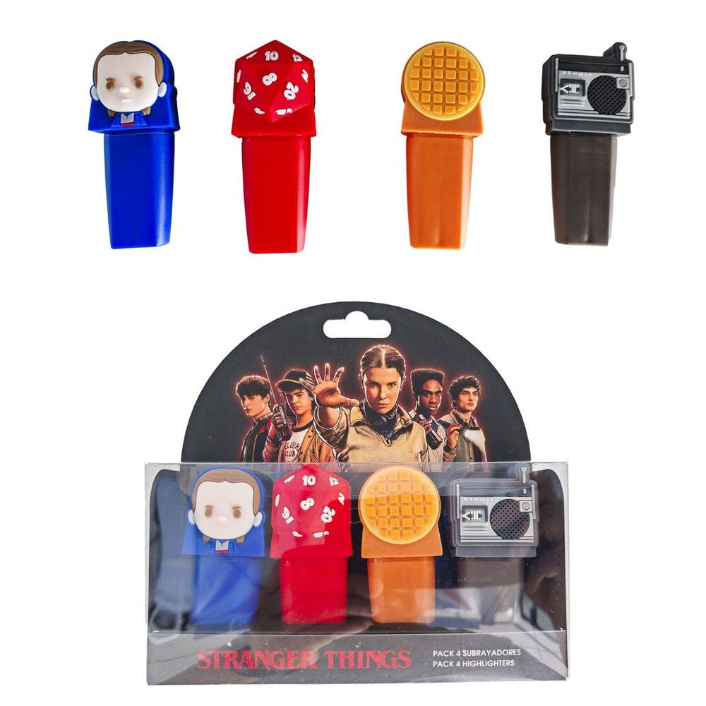 Set 4 Subrayadores Stranger Things Frikytopia
