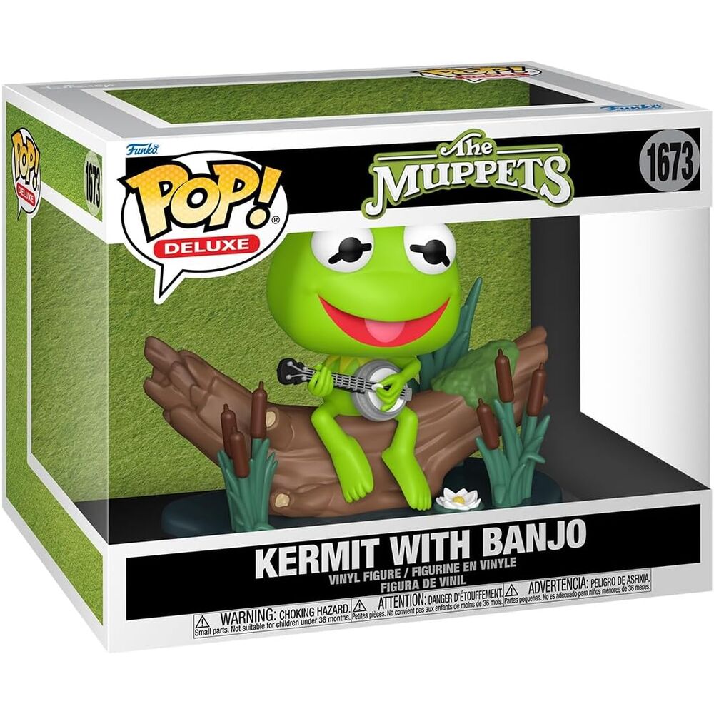 Figura POP Deluxe los Teleñecos Kermit With Banjo
