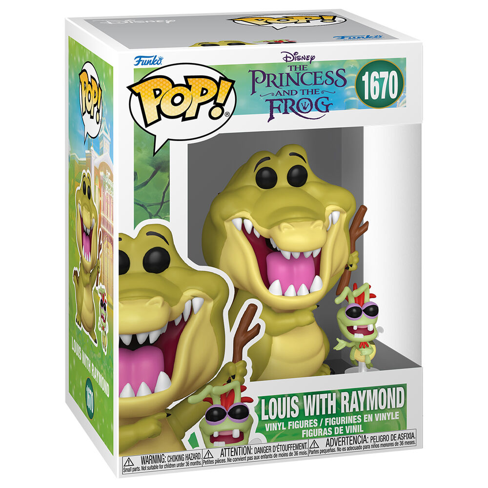 Funko Pop! Tiana y el Sapo Louis with Raymond — DISNEY
