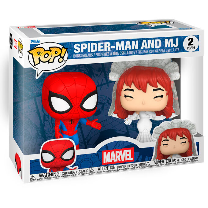 Funko Pop! Blister 2 figuras Spider-Man and MJ — MARVEL