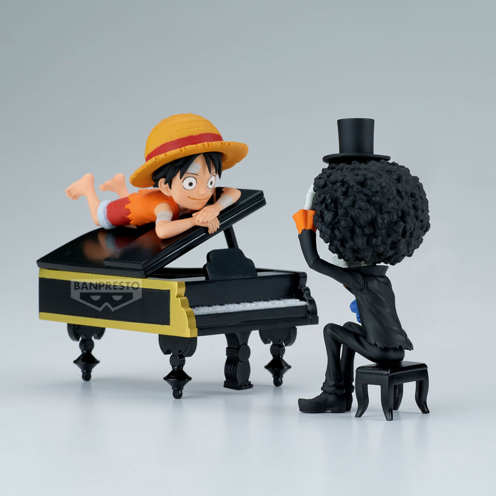Figura Luffy & Brook Word Collectable Stories One Piece 8 cm