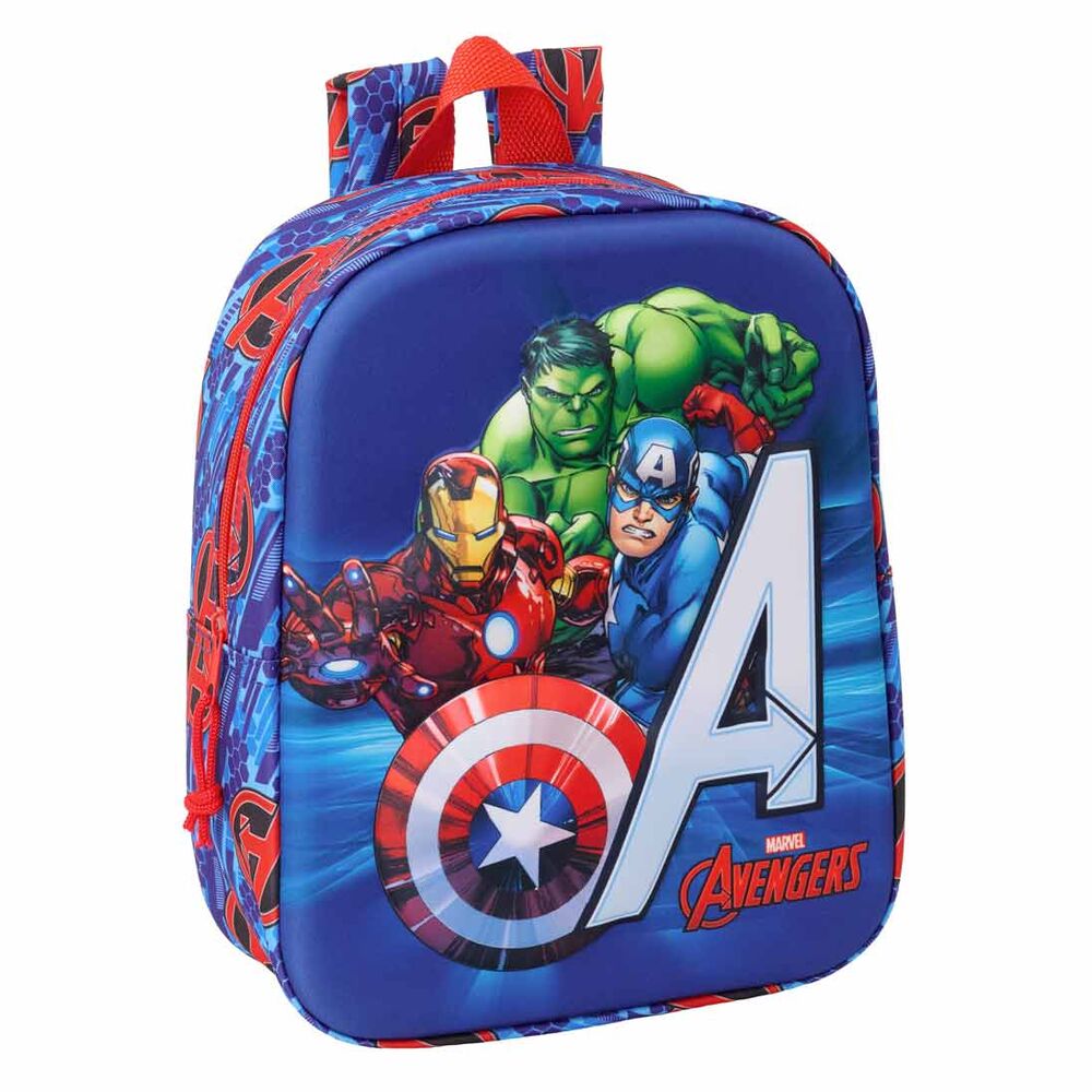 Mochila 3D los Vengadores Avengers Marvel 27 cm