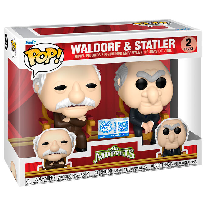 Blister 2 Figuras POP los Teleñecos Waldorf And Statler Exclusive