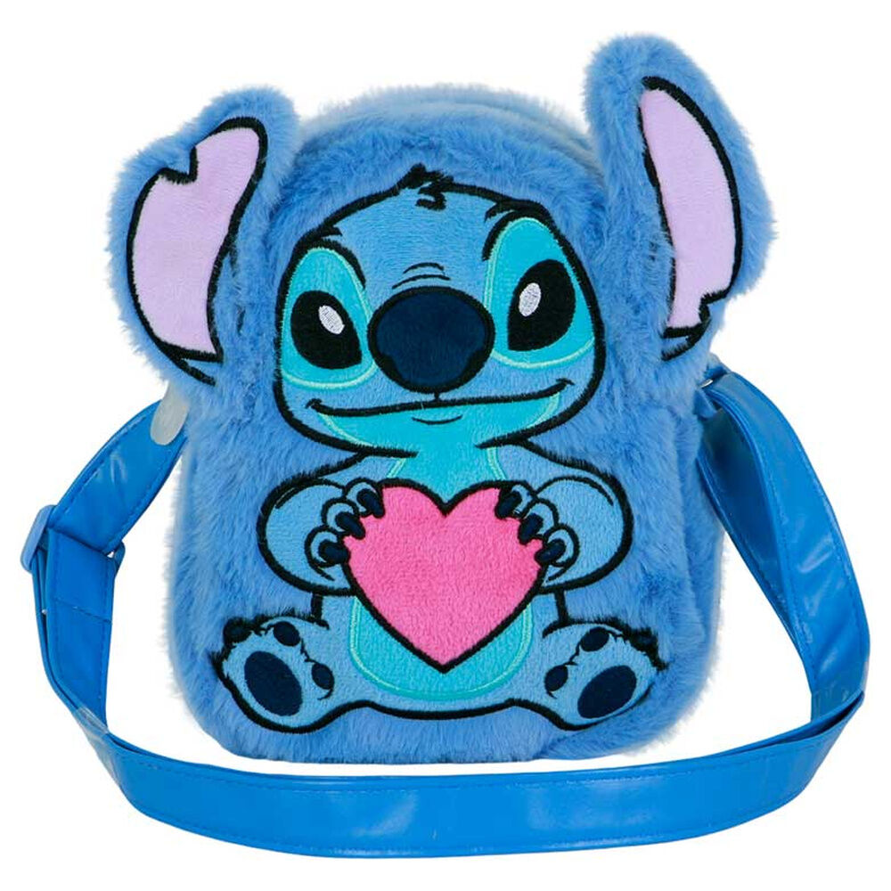 Bolso Peluche Corazon Stitch Disney
