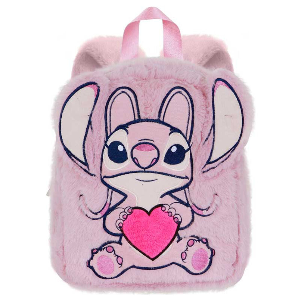 Mochila Peluche Corazon Angel Stitch Disney