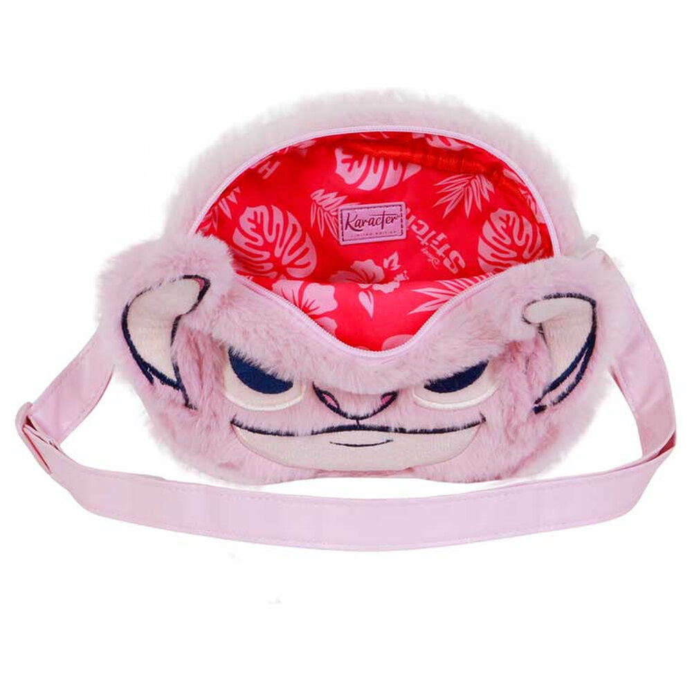 Bolso Peluche Corazon Angel Stitch Disney