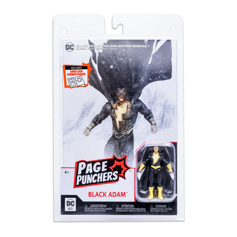 Figura Black Adam + Comic Endgless DC Comics 7cm Frikytopia