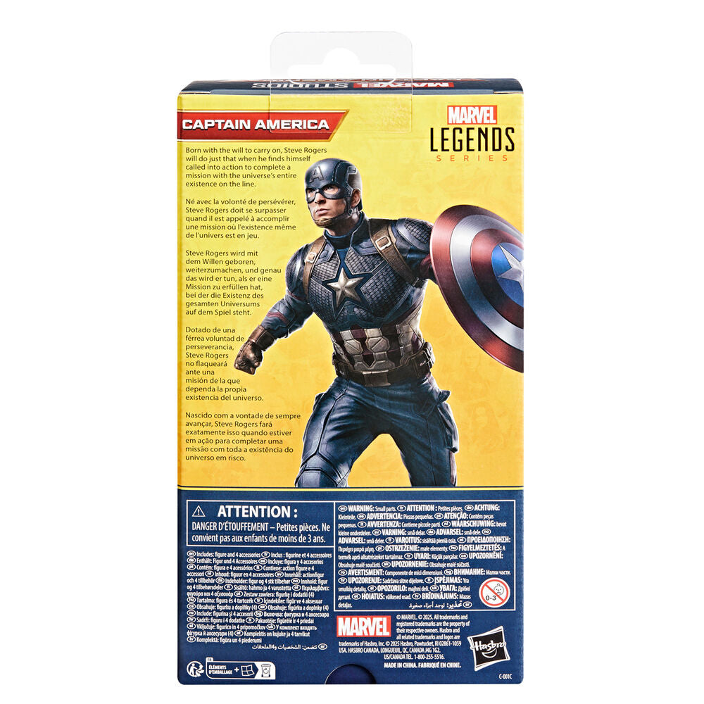 Figura Capitan America Vengadores Avengers: Endgame Marvel Legends Series 15 cm