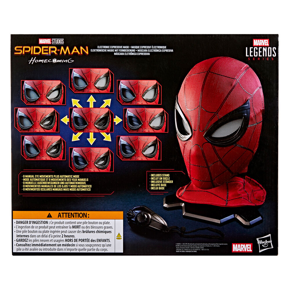 Mascara Electronica Spider-Man: Homecoming Marvel Legends Series