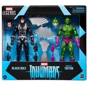 Blister 2 Figuras Black Bolt & Triton Inhumanos Marvel Legends Series 15 cm