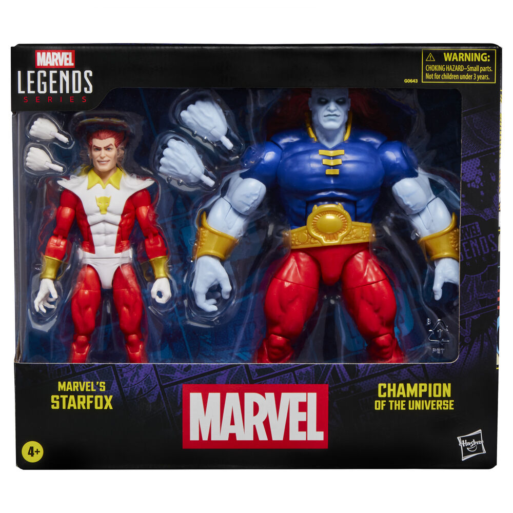 Blister 2 Figuras Starfox & Champion Of The Universe Marvel Legends Series 15 cm Frikytopia