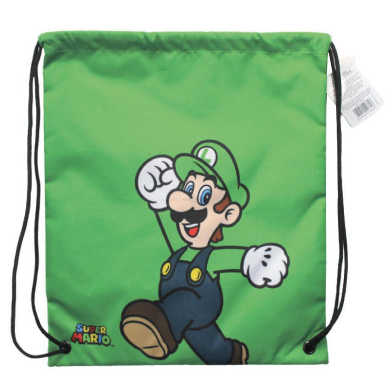 Saco Luigi Super Mario Bros Nintendo 40cm Frikytopia