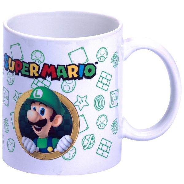 Hucha + taza Luigi Super Mario Bros Nintendo Frikytopia