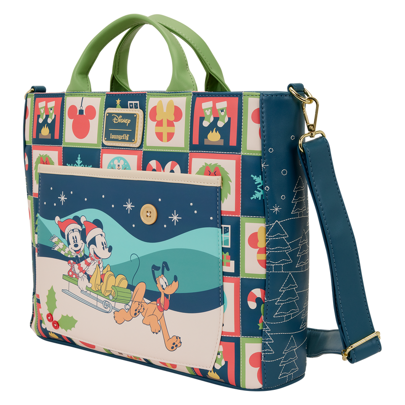Bolso Mochila Mickey & Minnie Holiday Disney Loungefly