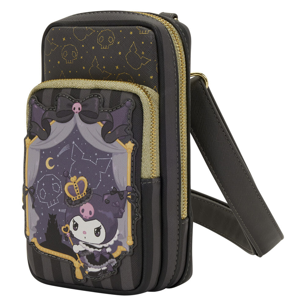 Bolso Bandolera + Monedero 20th Anniversary Kuromi Hello Kitty Loungefly